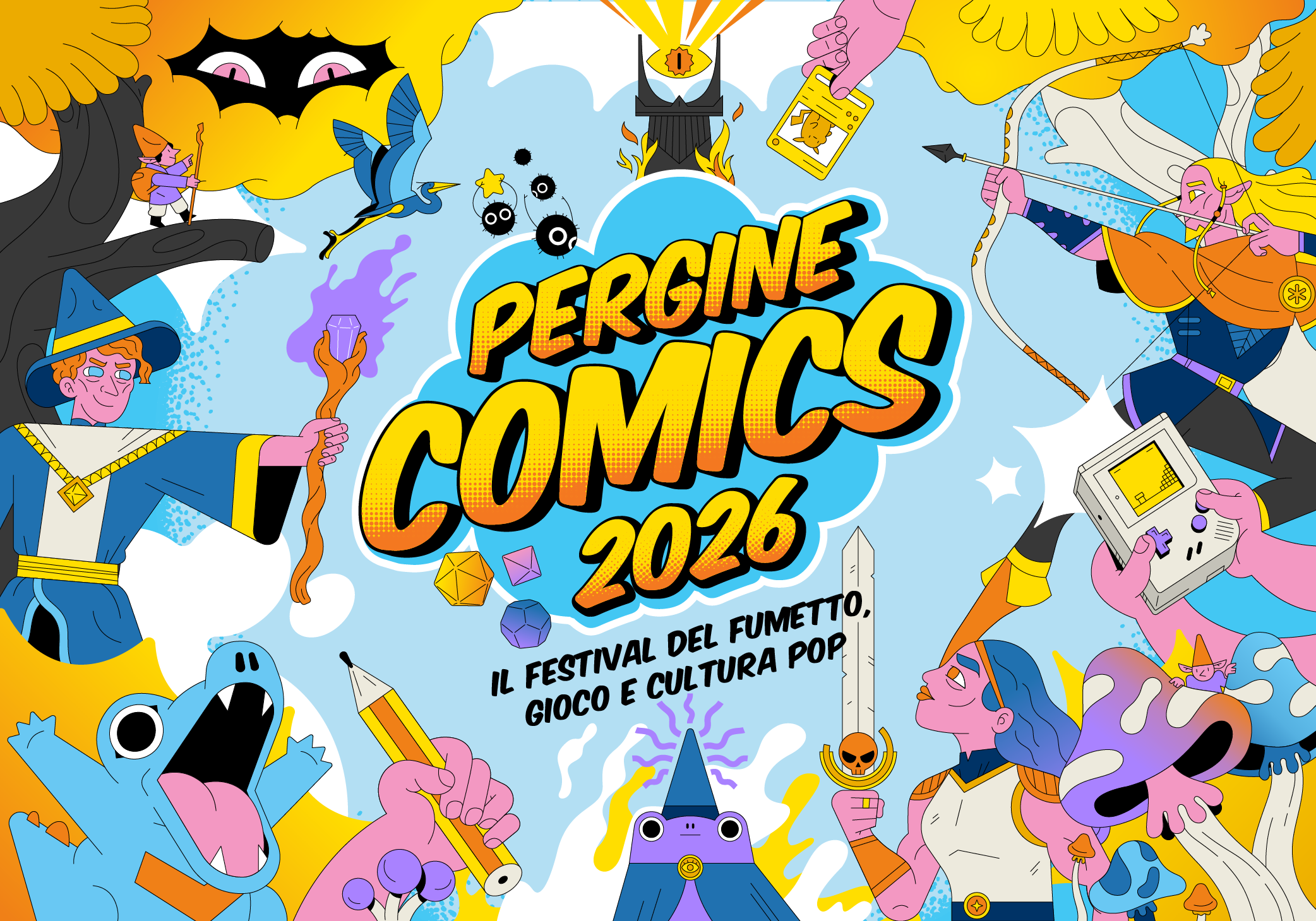 Illustrazione di Pergine Comics 2026