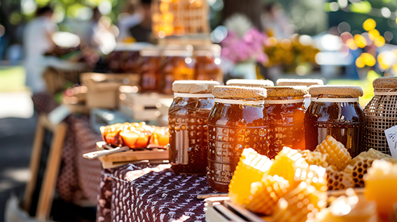 image-variety-jars-honey-honeycomb-table-market